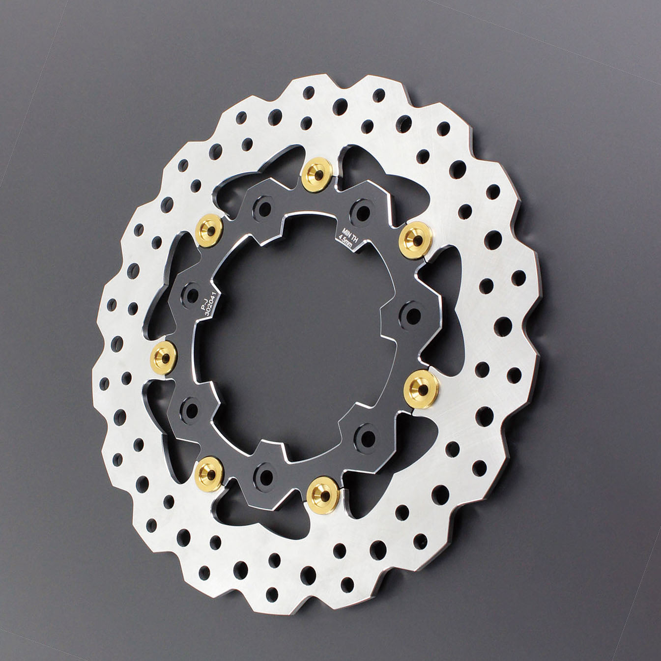 11.8" Black& Gold Brake Rotor for Slicer Wheel