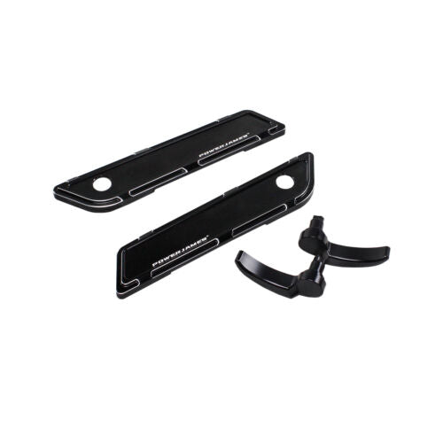 Black Aluminum Saddlebag Hinge Cover for Harley Davidson 2014-23  Touring 