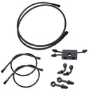 Smoky Black Brake Lines Kit for Harley Davidson 12-17 Dyna Models with ABS-2