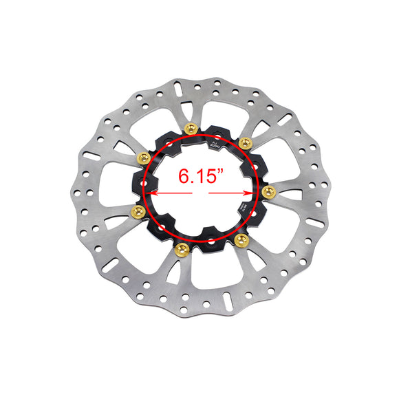 14.0" Black& Gold Brake Rotor For Slicer Wheel