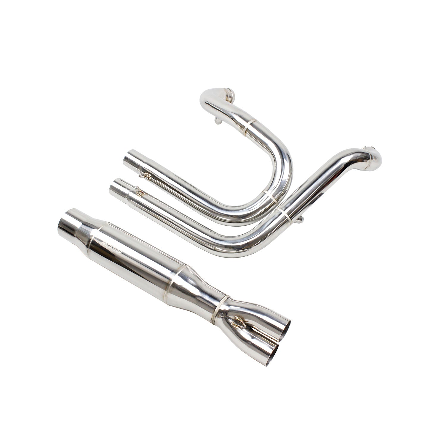 Stainless Steel 2 in 1 Exhaust for Harley Davdison 06-17 Dyna Twin Cam