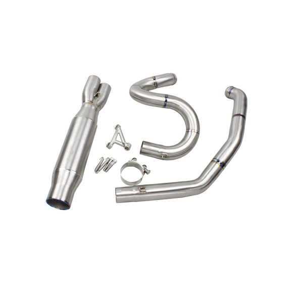 Titanium 2 into 1 Exhaust System for 09-2016 Touring