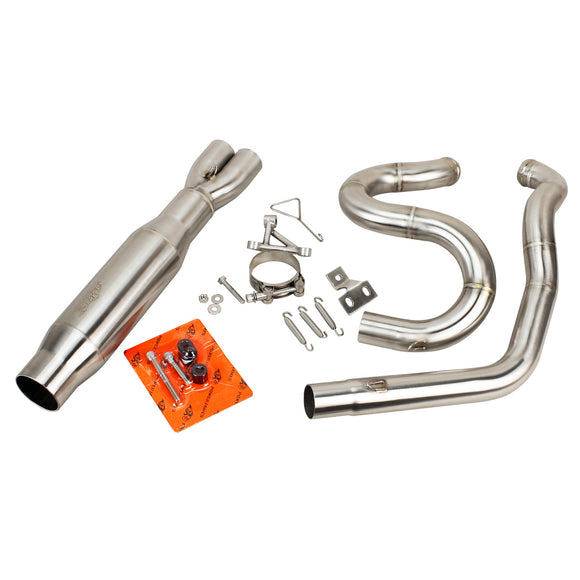 Stainless Steel 2 into 1 Exhaust Pipe for 17-2025 Touring