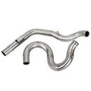 Stainless Steel 2 into 1 Exhaust Pipe for 17-2025 Touring-5