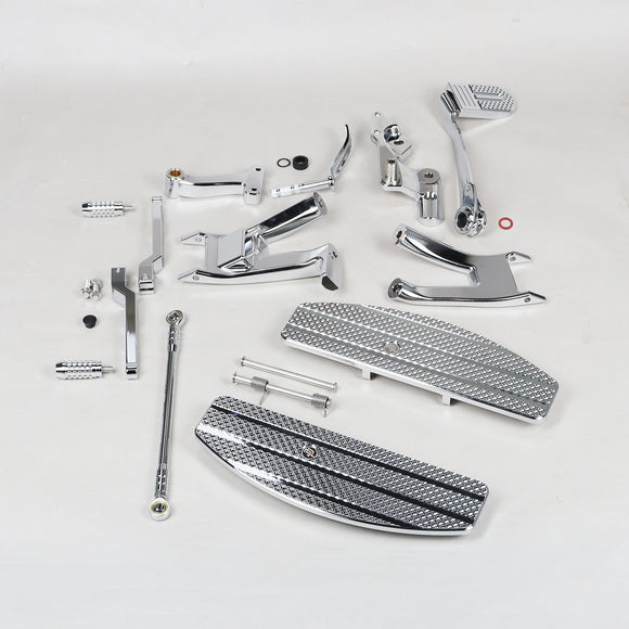 Chrome Floorboard Foot Controls Kit for 18-UP FX Softail