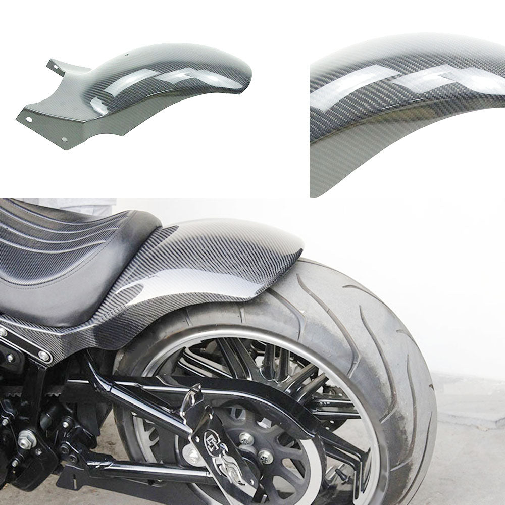 Carbon Fiber Short Rear Fender with Seat for Harley Davidson 2018-Later Breakout Fat Boy