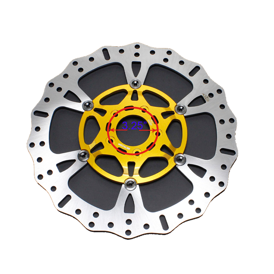 14" Gold Front Brake Rotor for Touring