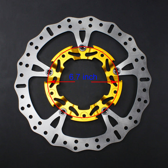 Gold 14.0" Front Floating Brake Rotor for Impeller