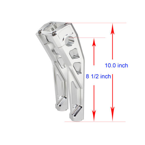 8.5" Tall Inside Pullback Handlebar Risers Kit for Harley Davidson