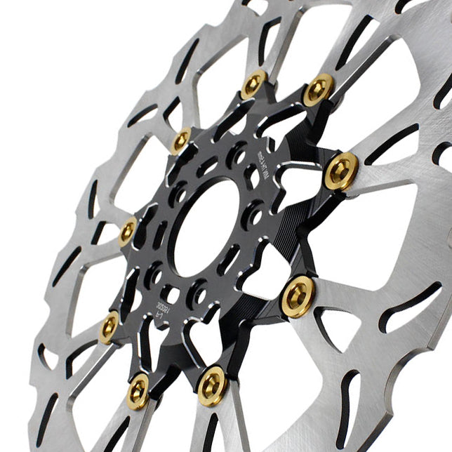 Black & Gold  14.0" Front Floating Brake Rotor - 0