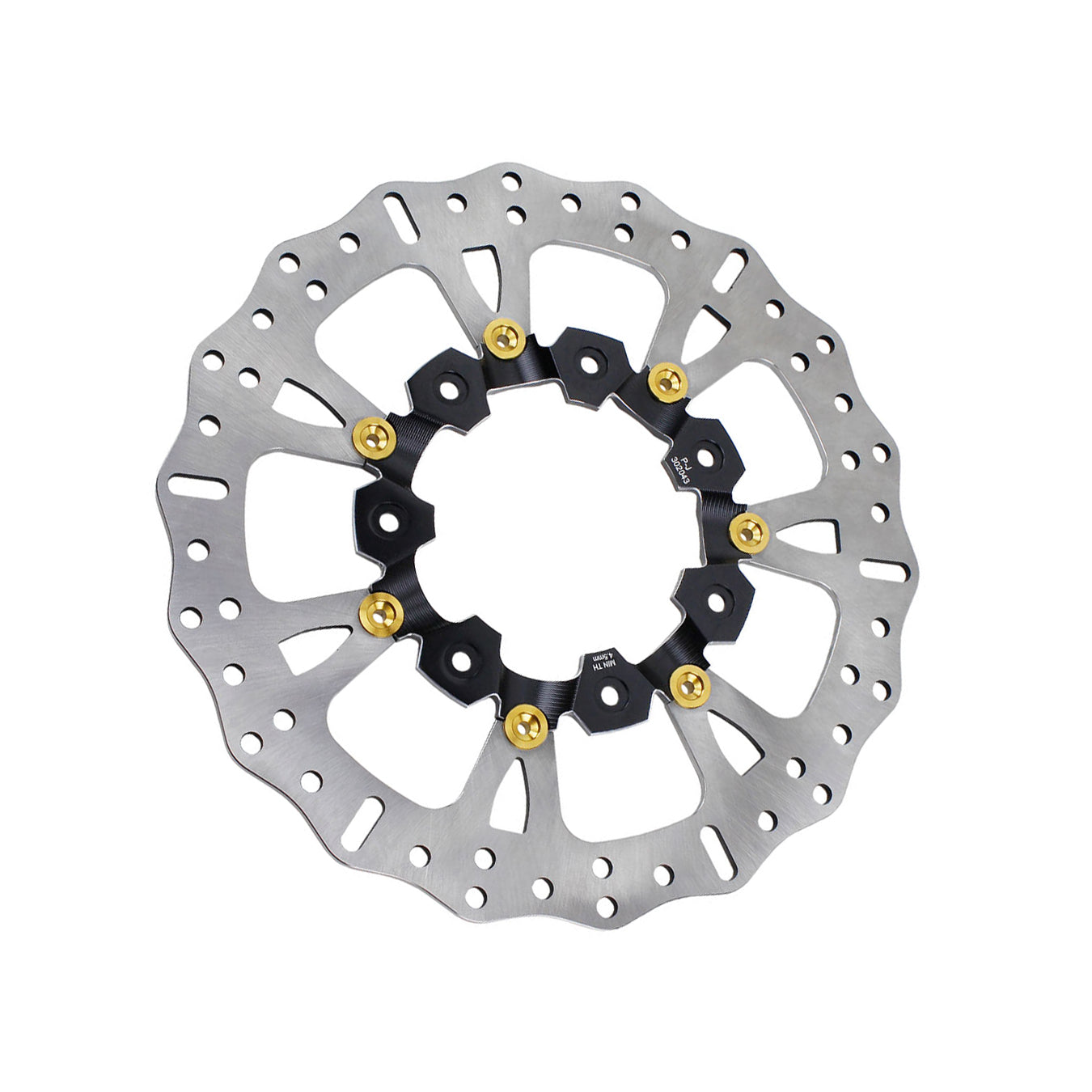 14.0" Black& Gold Brake Rotor For Slicer Wheel