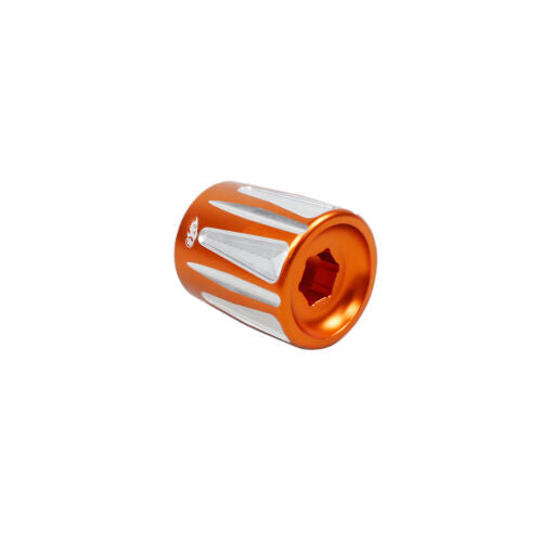 Orange Aluminum KNOB Pre-Adjuster Cover for Harley Davidson 18-Later 