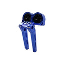 Blue 10.0" Pullback Risers Kit with Gauge Housing for Harley15-23 Road Glide-4