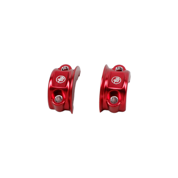 Red Handlebar Clutch Brake Clamp Lever Bracket for Harley Davidson Touring - 0
