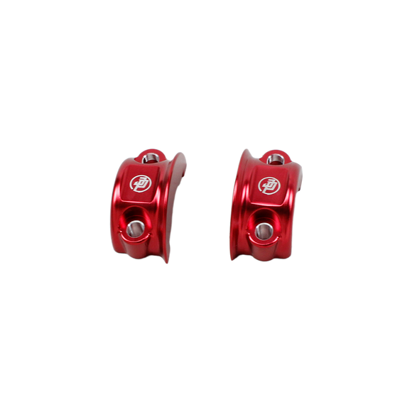 Red Handlebar Clutch Brake Clamp Lever Bracket for Harley Davidson Touring