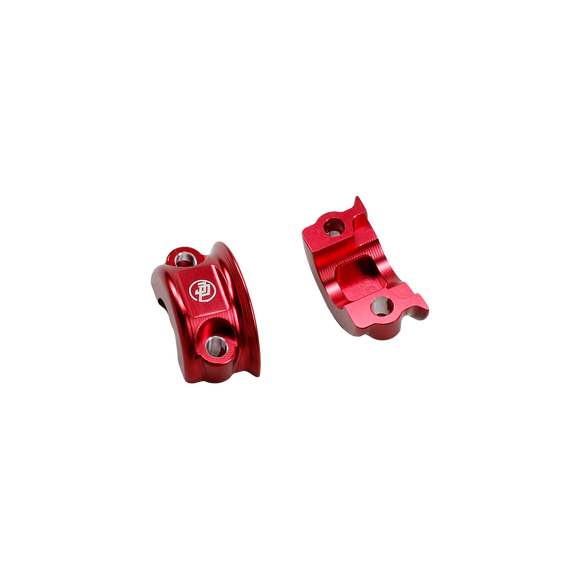 Red Handlebar Clutch Brake Clamp Lever Bracket for Harley Davidson Touring