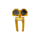 Gold 10.0" Pullback Risers Kit with Gauge Housing for Harley 15-23 Road Glide-1