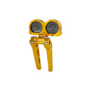 Gold 10.0" Pullback Risers Kit with Gauge Housing for Harley 15-23 Road Glide-3