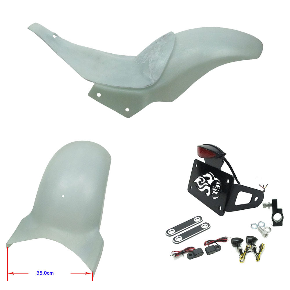 Fiber Glass Fender with Seat for Harley Davidson 2018-2021 Breakout Fat Boy FXBR 107 FXBRS 114 - 0