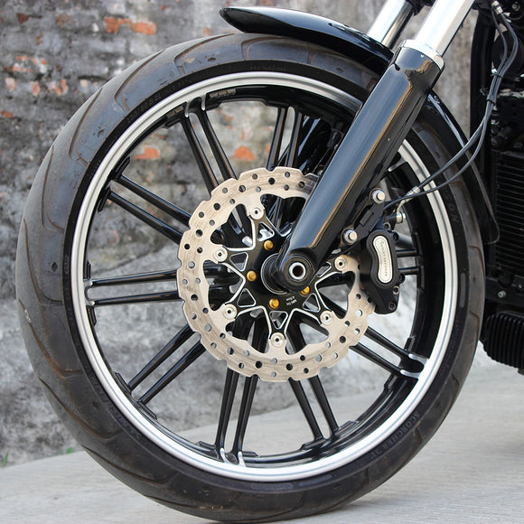 11.8" Black Front Brake Rotor- 7 Spokes
