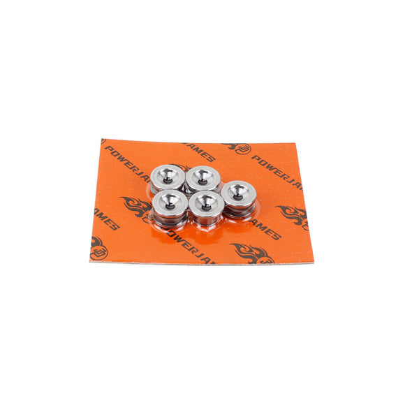5PCS Stainless Steel Rivets with Washers Kit- Silver