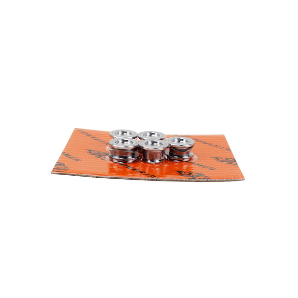 5PCS Stainless Steel Rivets with Washers Kit- Silver