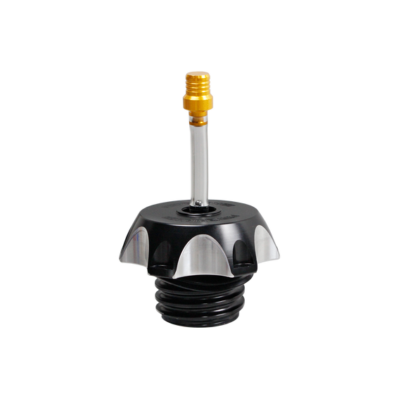 Motorcycle Black Fuel Gas Tank Cap Compatible With Harley Davidson-black