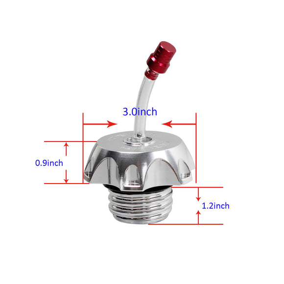 Motorcycle Fuel Gas Tank Cap Compatible With Harley Davidson -chrome