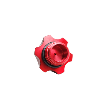 RED Motorcycle Fuel Gas Tank Cap Compatible With Harley Davidson - 0
