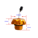 Motorcycle Yellow Fuel Gas Tank Cap Compatible With Harley Davidson-6