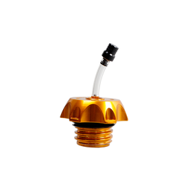 Motorcycle Yellow Fuel Gas Tank Cap Compatible With Harley Davidson - 0