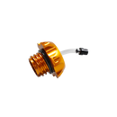 Motorcycle Yellow Fuel Gas Tank Cap Compatible With Harley Davidson-4