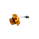 Motorcycle Yellow Fuel Gas Tank Cap Compatible With Harley Davidson-5