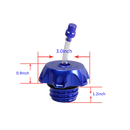 Motorcycle Blue Fuel Gas Tank Cap Compatible With Harley Davidson-8