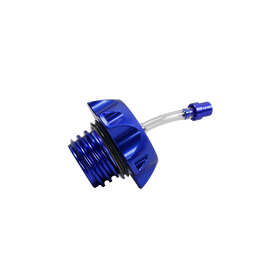 Motorcycle Blue Fuel Gas Tank Cap Compatible With Harley Davidson - 0
