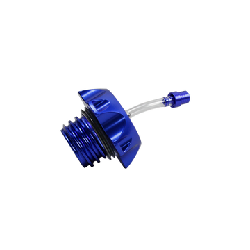 Motorcycle Blue Fuel Gas Tank Cap Compatible With Harley Davidson - 0