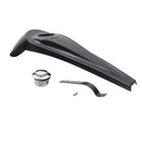 100% Carbon Fiber Gas Tank Panel Cover with Chrome Cap for Harley Davdison Dash Fuel Tank Console-5