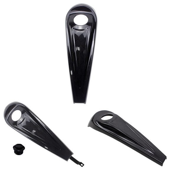 Carbon Fiber Dash Tank Panel Cover For Harley FLHT FLHTC