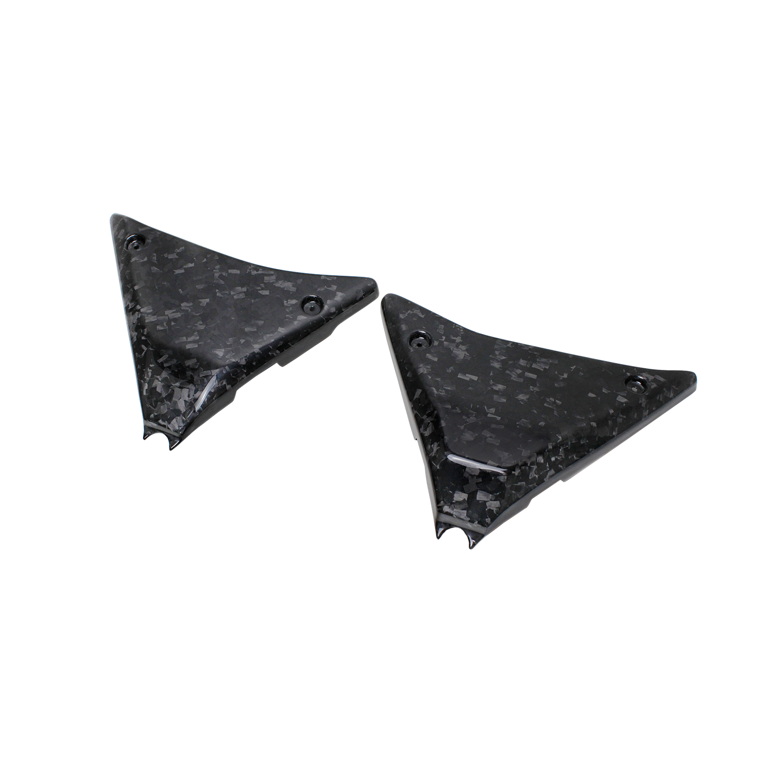 Marbling Drawing Carbon Fiber Side Covers for Harley Davidson FXR - 0