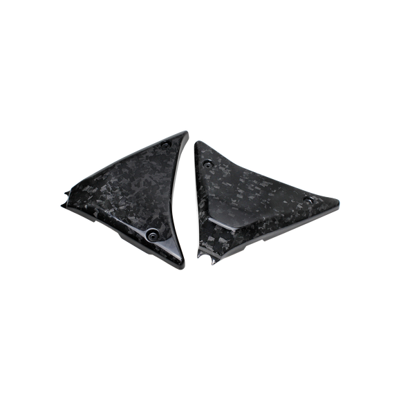 Marbling Drawing Carbon Fiber Side Covers for Harley Davidson FXR