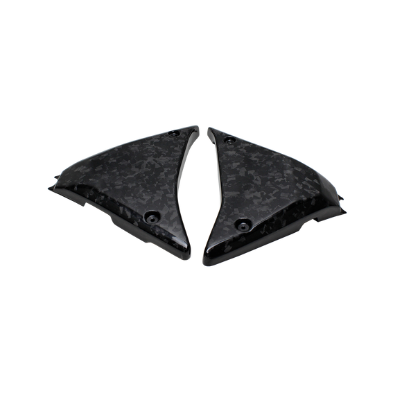 Marbling Drawing Carbon Fiber Side Covers for Harley Davidson FXR