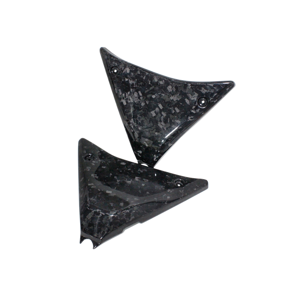 Marbling Drawing Carbon Fiber Side Covers for Harley Davidson FXR