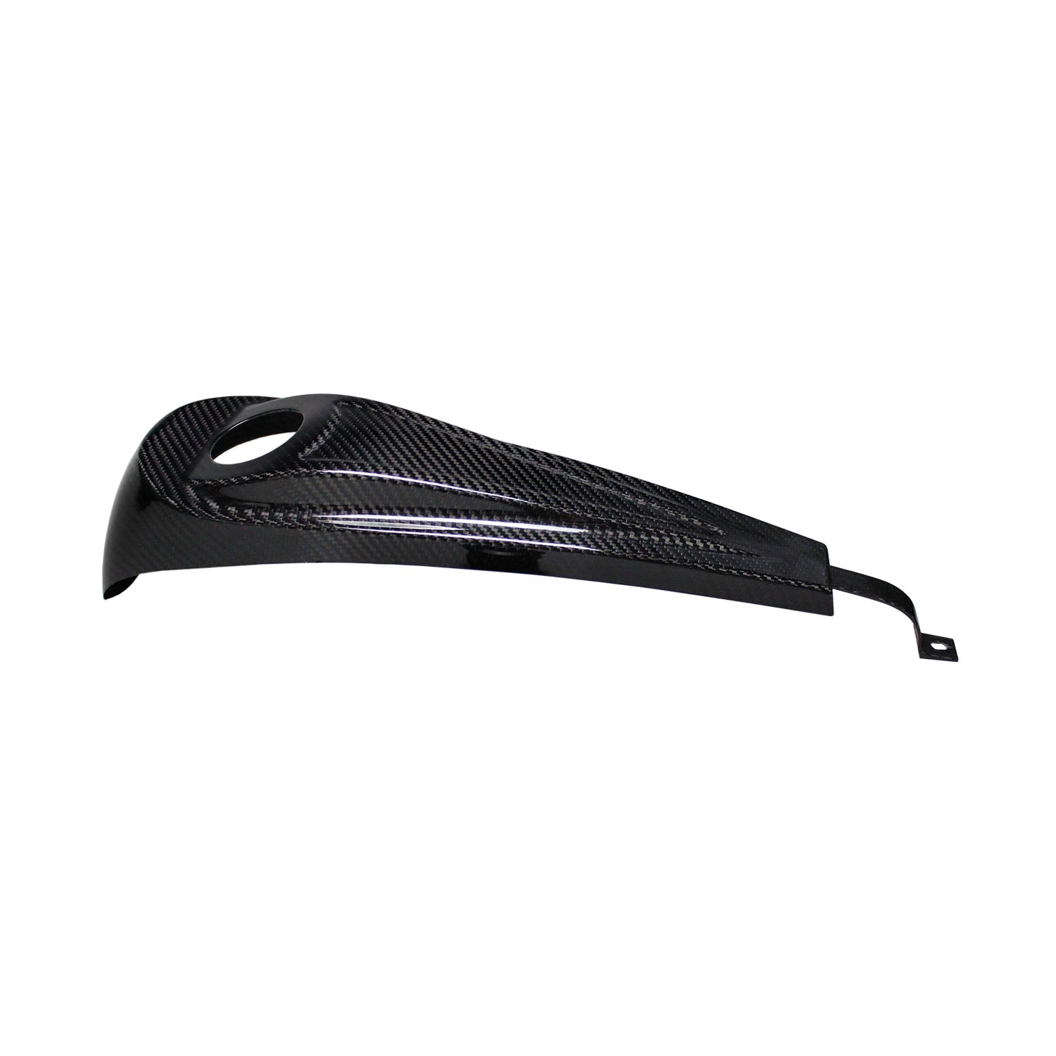 100% Carbon Fiber Gas Tank Panel Cover with Black Cap for Harley Davdison