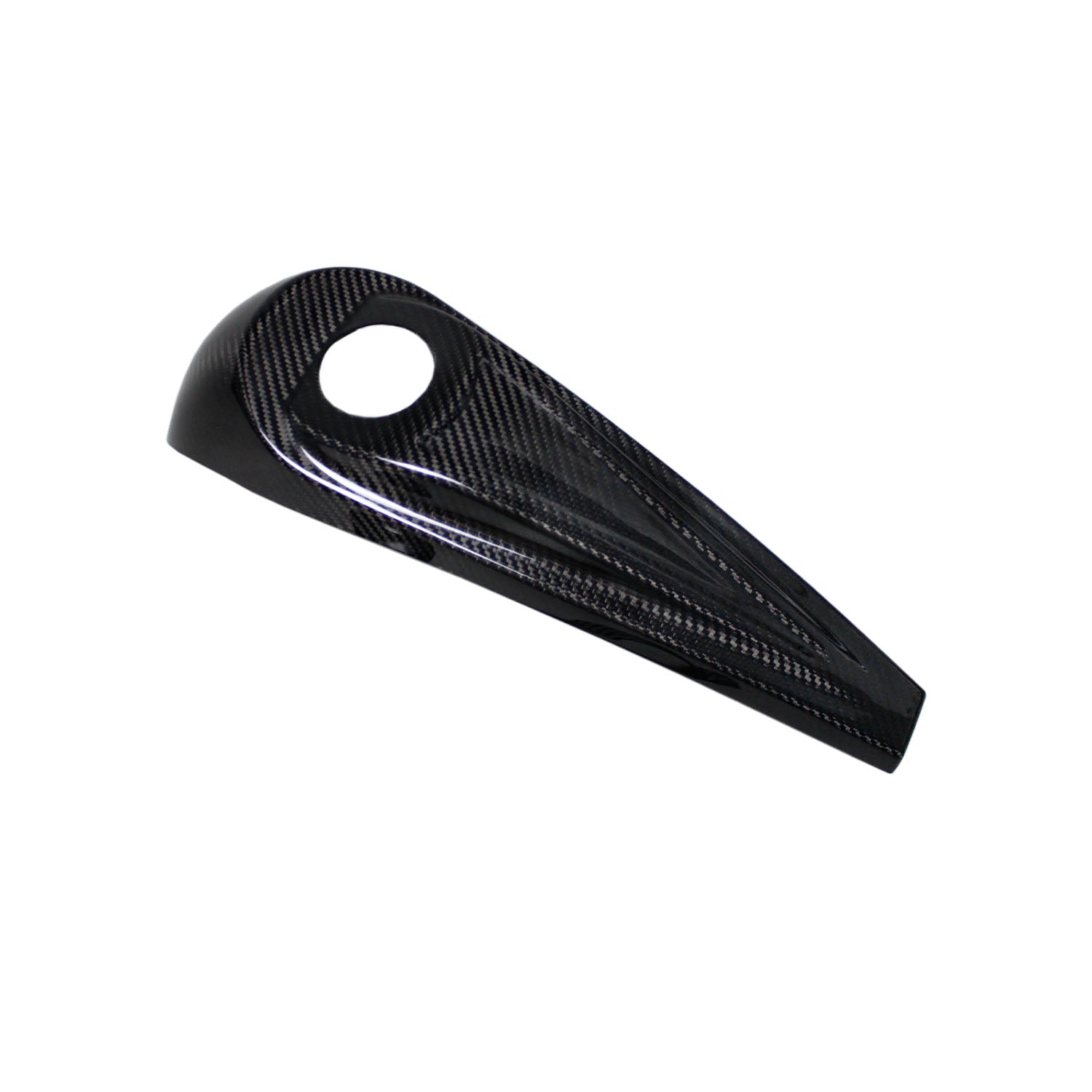 100% Carbon Fiber Gas Tank Panel Cover with Black Cap for Harley Davdison