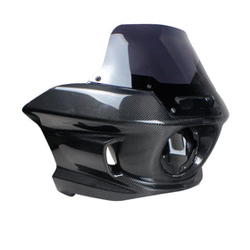 Black Carbon Fiber Outer Faring Fits 06-17 Dyna