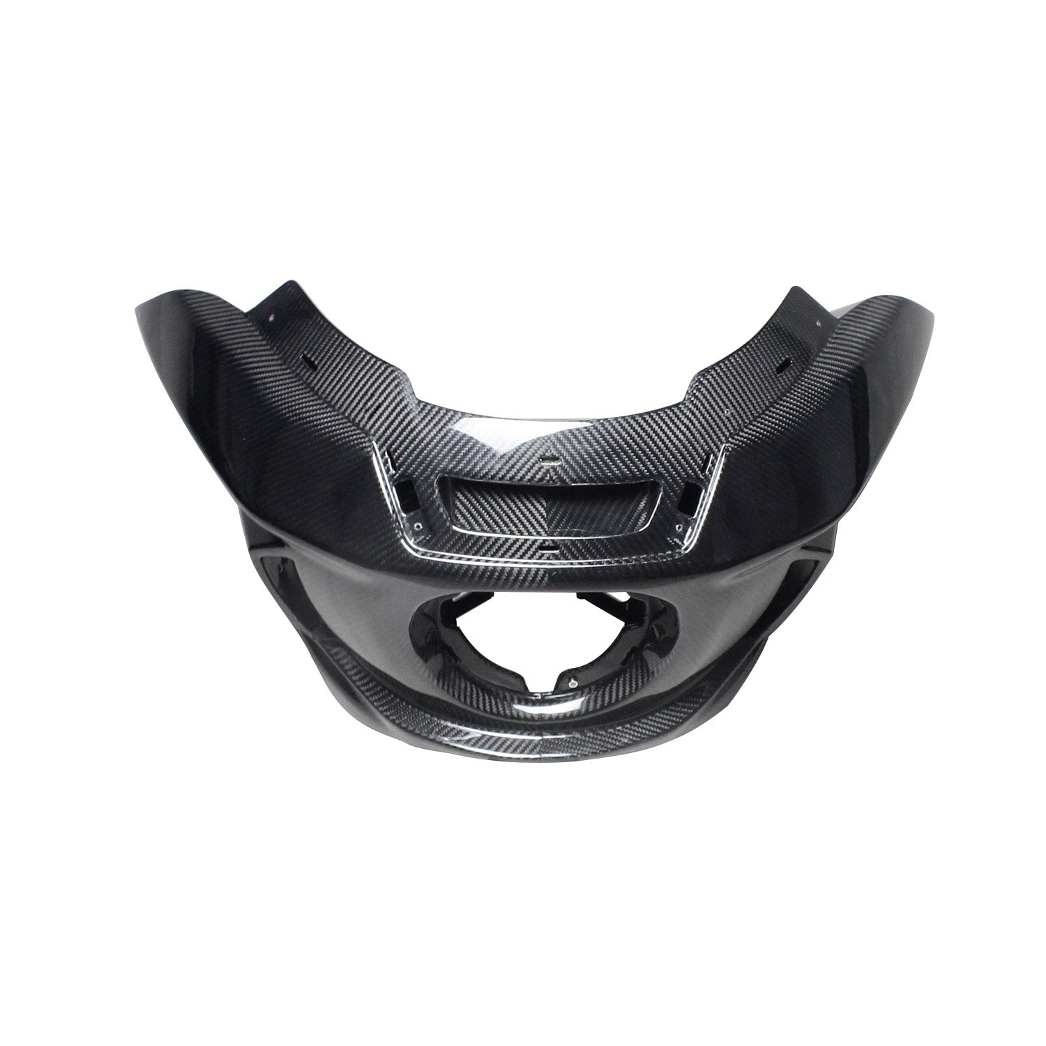 Black Carbon Fiber Outer Faring Fits 06-17 Dyna