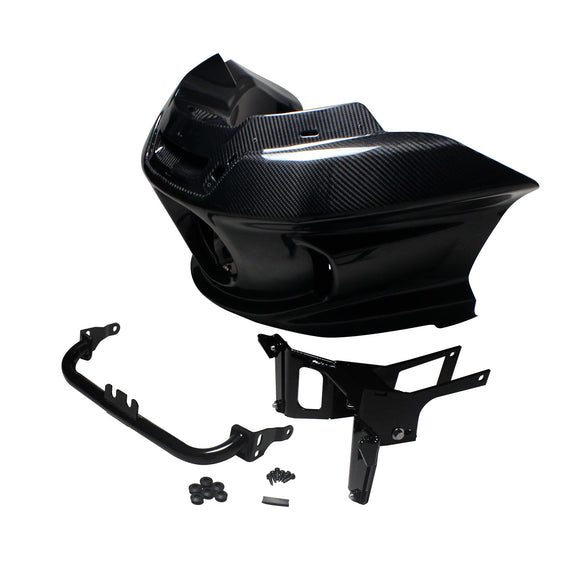 Black Carbon Fiber Outer Faring Fits 06-17 Dyna