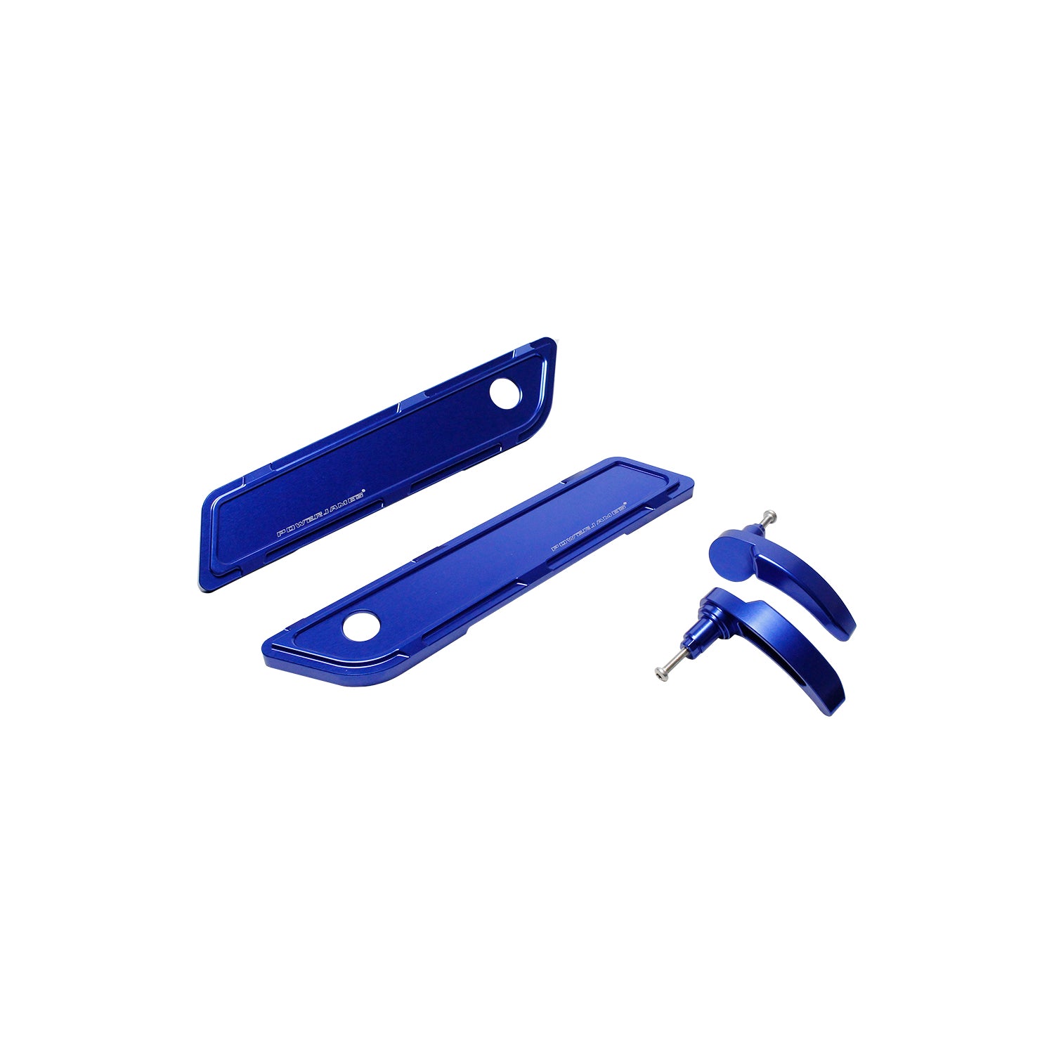 Blue Aluminum Saddlebag Hinge Cover for Harley Davidson 14-23 Touring