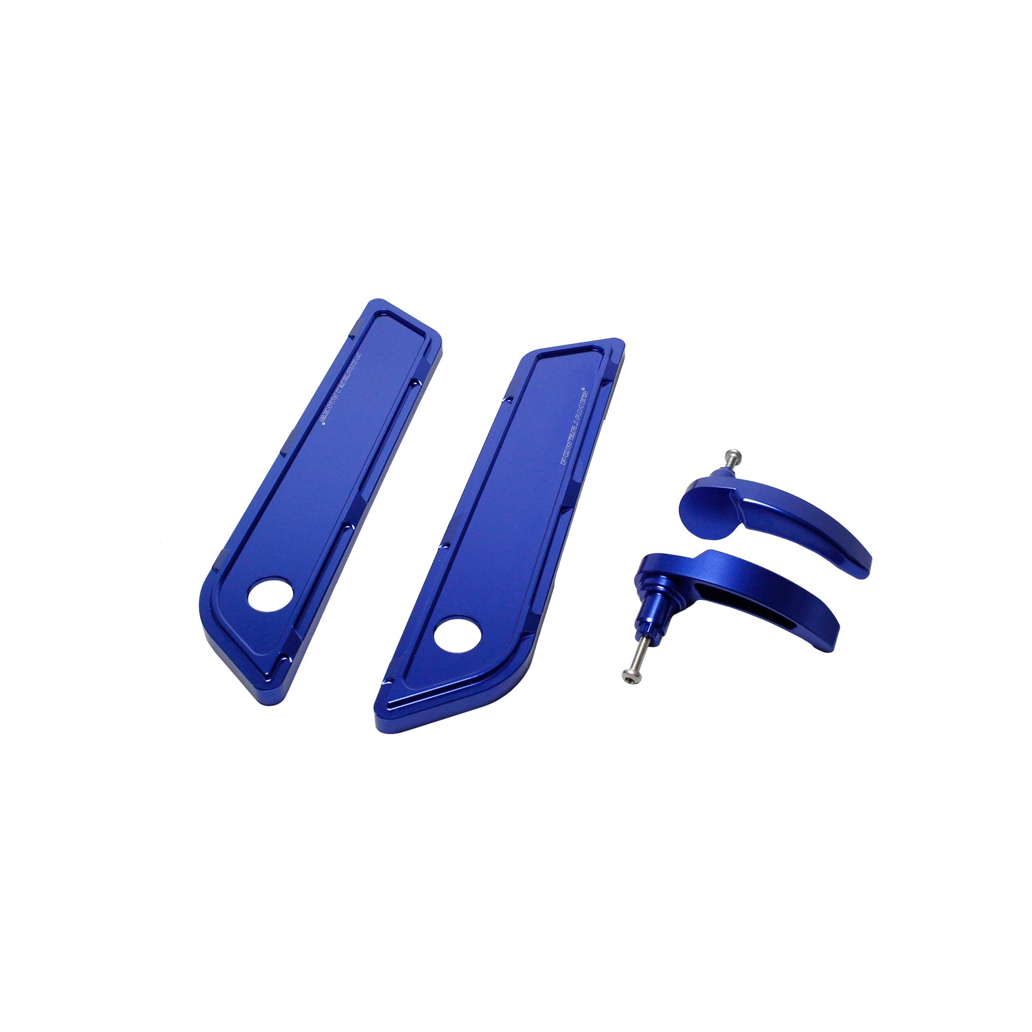 Blue Aluminum Saddlebag Hinge Cover for Harley Davidson 14-23 Touring