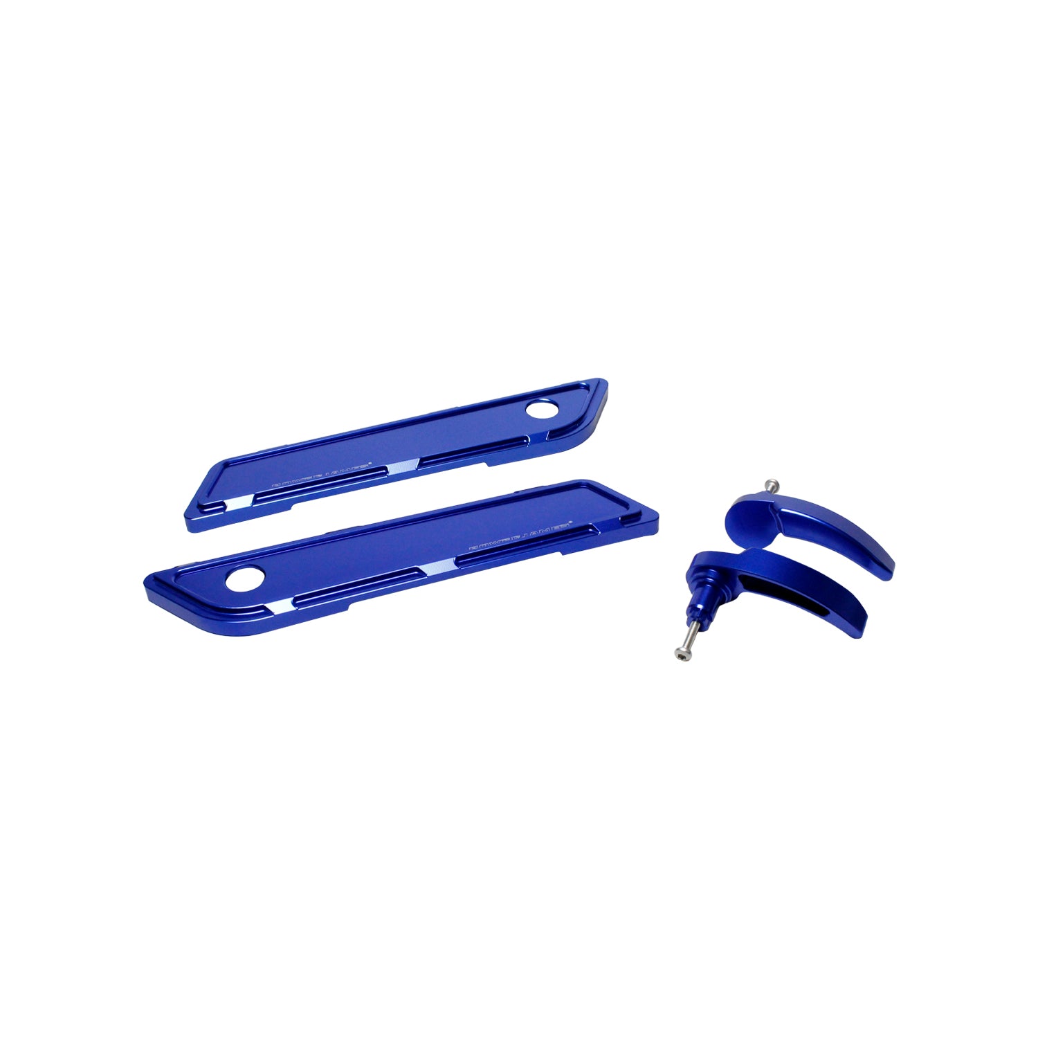 Blue Aluminum Saddlebag Hinge Cover for Harley Davidson 14-23 Touring